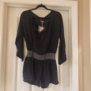 Ella Moss 100% Silk Romper Size Small